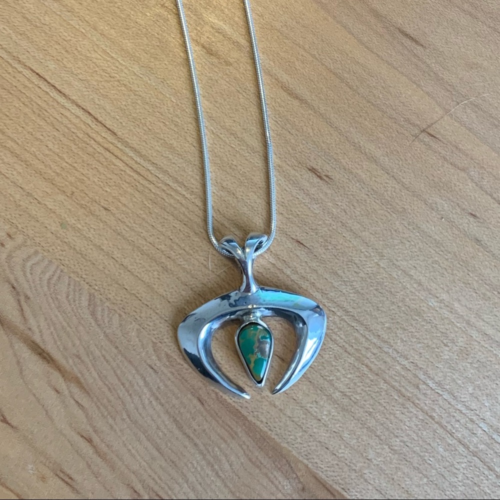 NWOT Naja Squash Blossom Turquoise Necklace